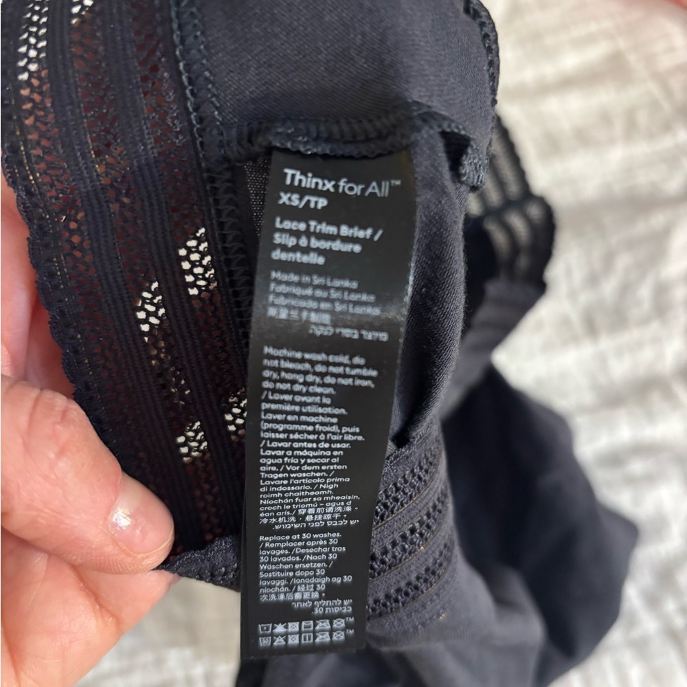 Thinx Women’s Leakproof Period Briefs - Black (In Packaging) - Picture 11 of 12